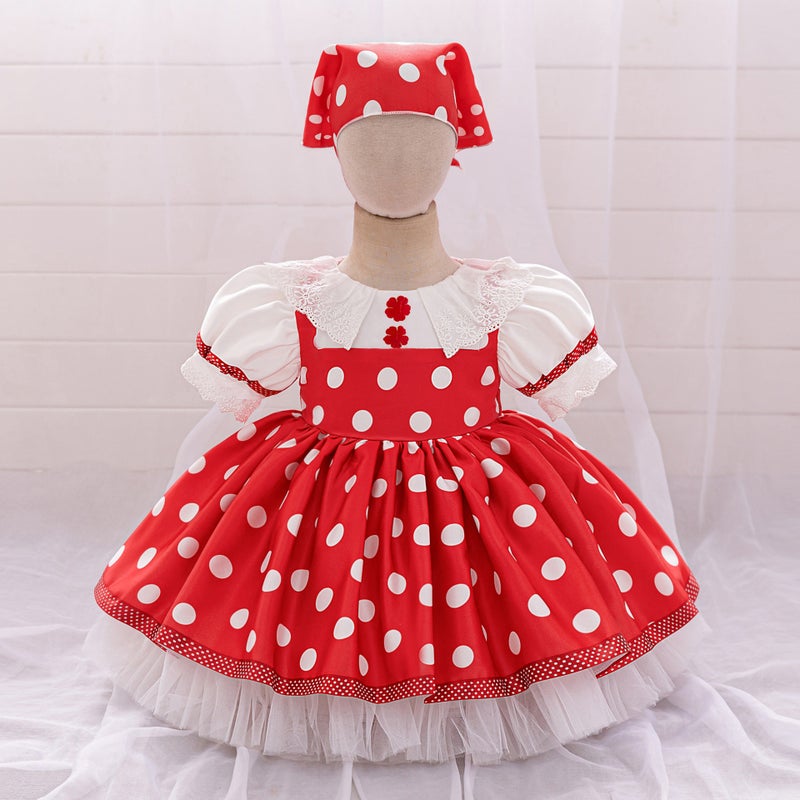 Masha And The Bear Anime Girl Princess Dress Cosplay Coat Satin Girl Dress Hat - Image 4